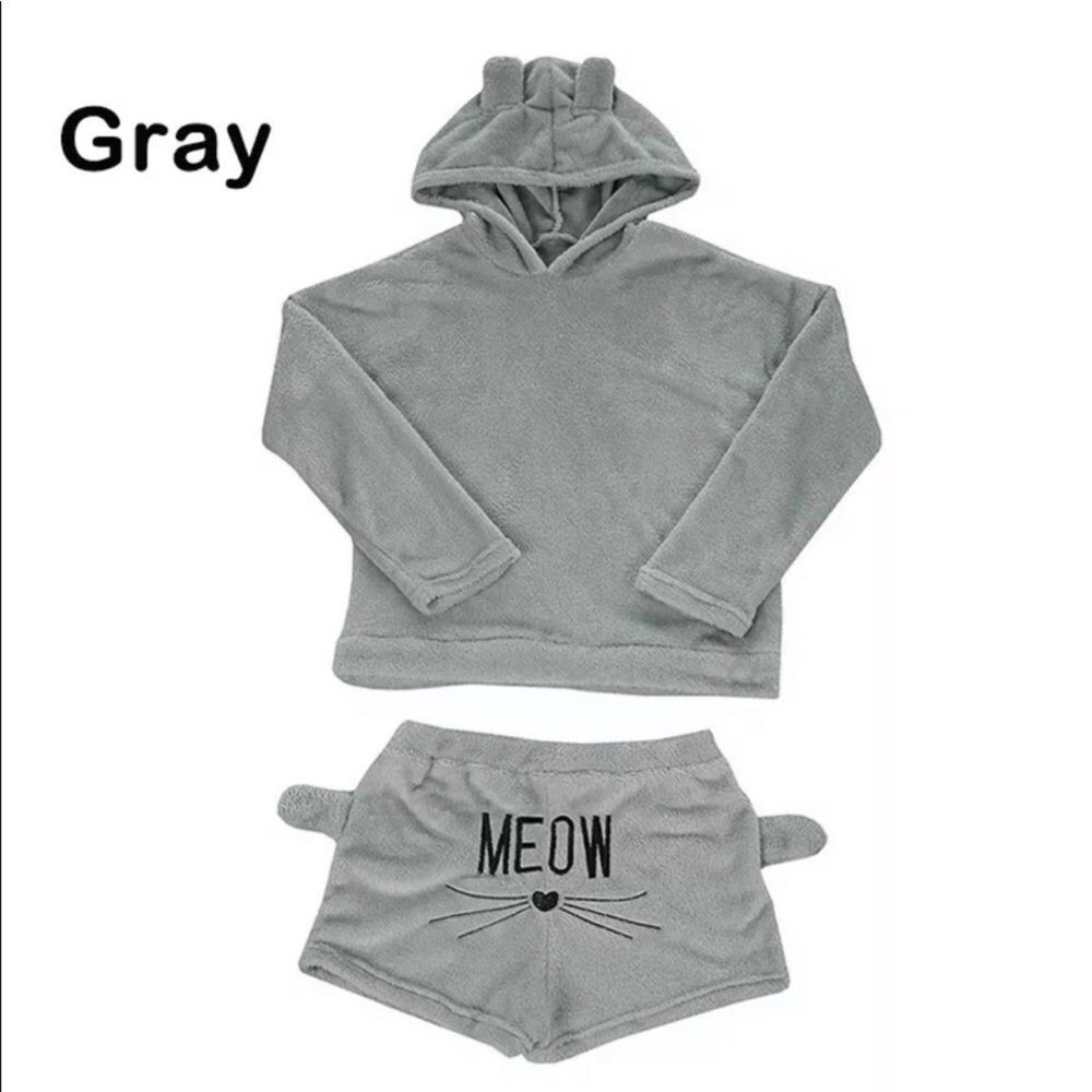 LAST 🆕Womens Cute Pajamas Meow Sleepwear Set - Picture 5 of 8